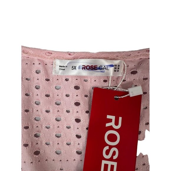 Rosegal Women's Pink & White Sleeveless Top - Picture 3 of 5